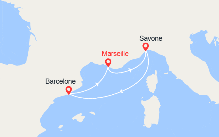 Carte de l'itinéraire