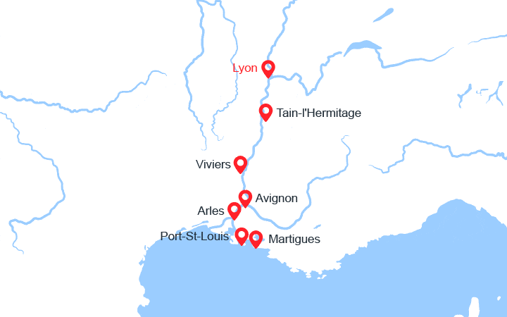 Carte de l'itinéraire
