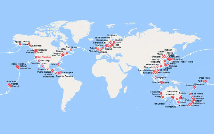 Carte de l'itinéraire