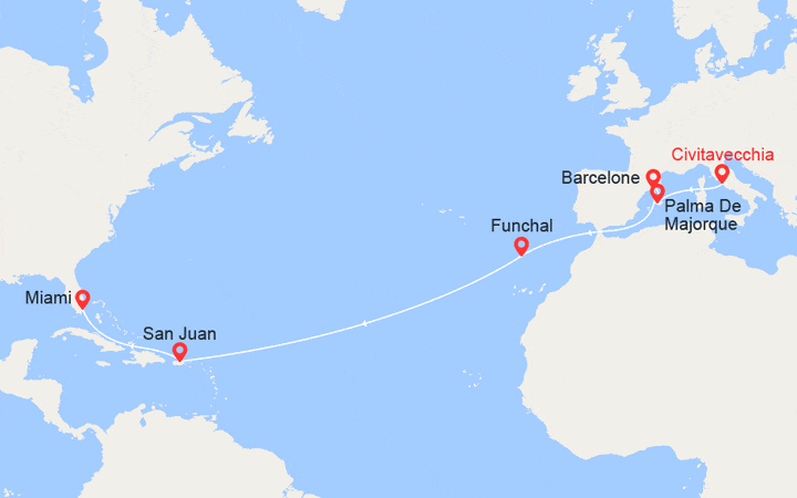 Carte de l'itinéraire