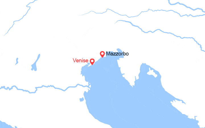 Carte itinéraire croisière Venise, classique et confidentielle (VSX_PP)