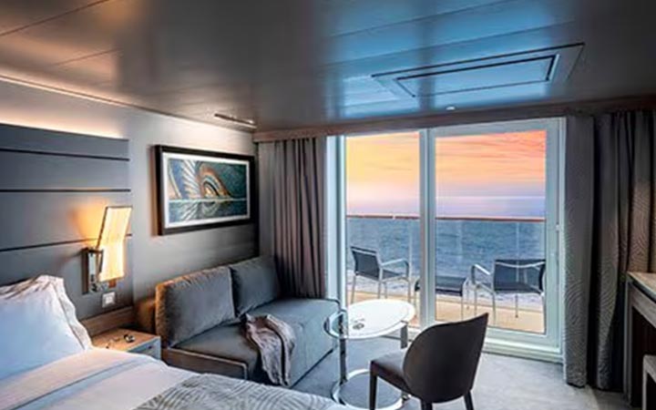 Cabine Yacht club deluxe balcon